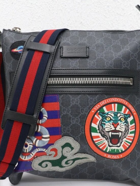 Gucci Handbags - Gucci GG Supreme Monogram Night Courrier Messenger Bag 474137